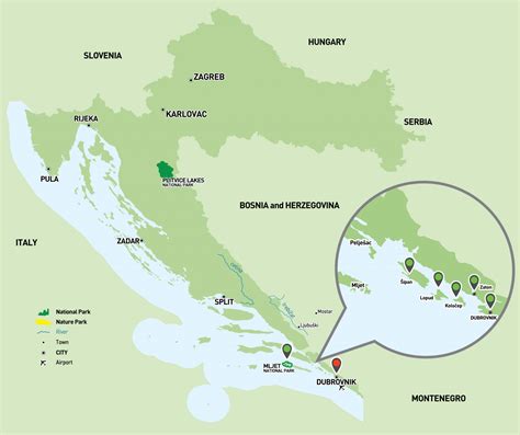 Dubrovnikin kartta .